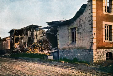 Le village détruit de Dombasle-en-Argonne à l